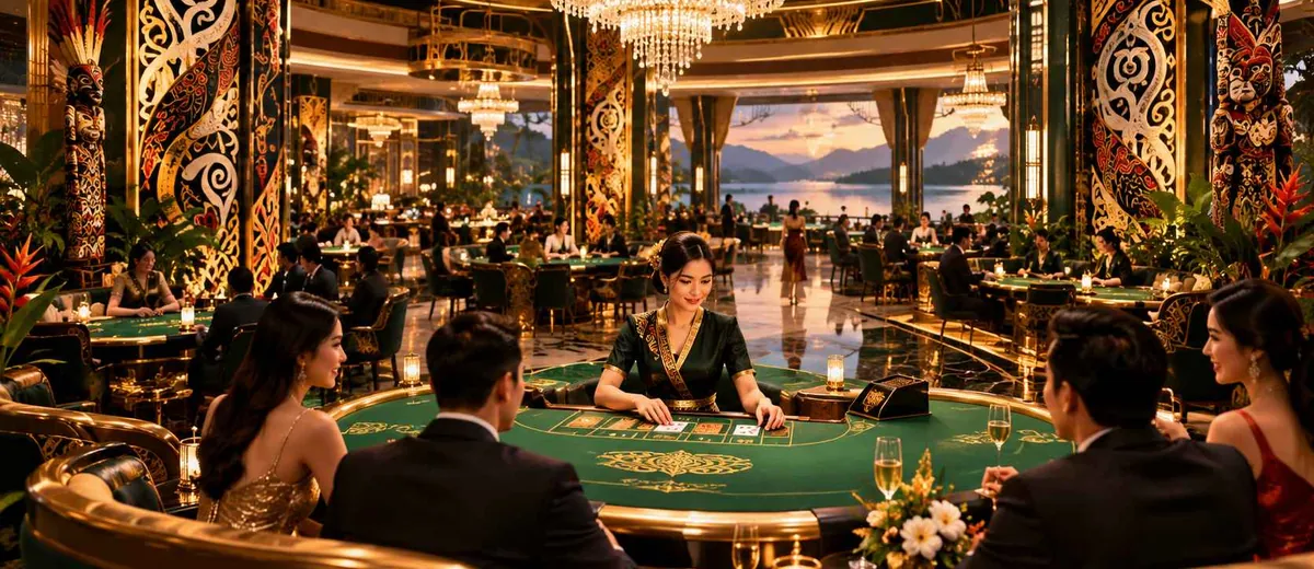 Ilustrasi dlt_hero_baccarat table and golden casino — panduan Daftar Judi Slot Deltabet88