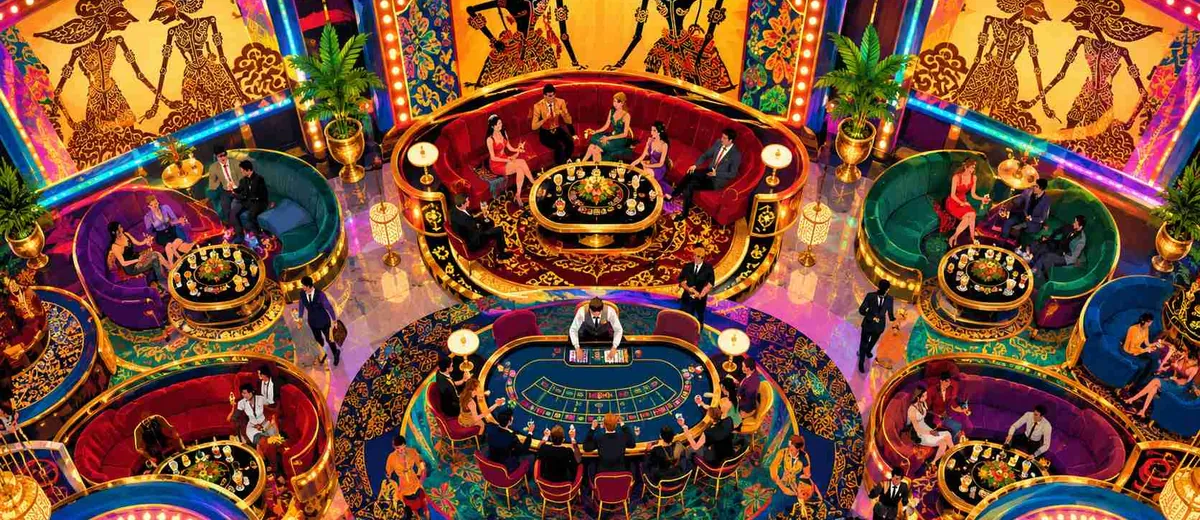 Ilustrasi dlt_hero_indonesian casino scene — panduan Main Judi Slot Deltabet88
