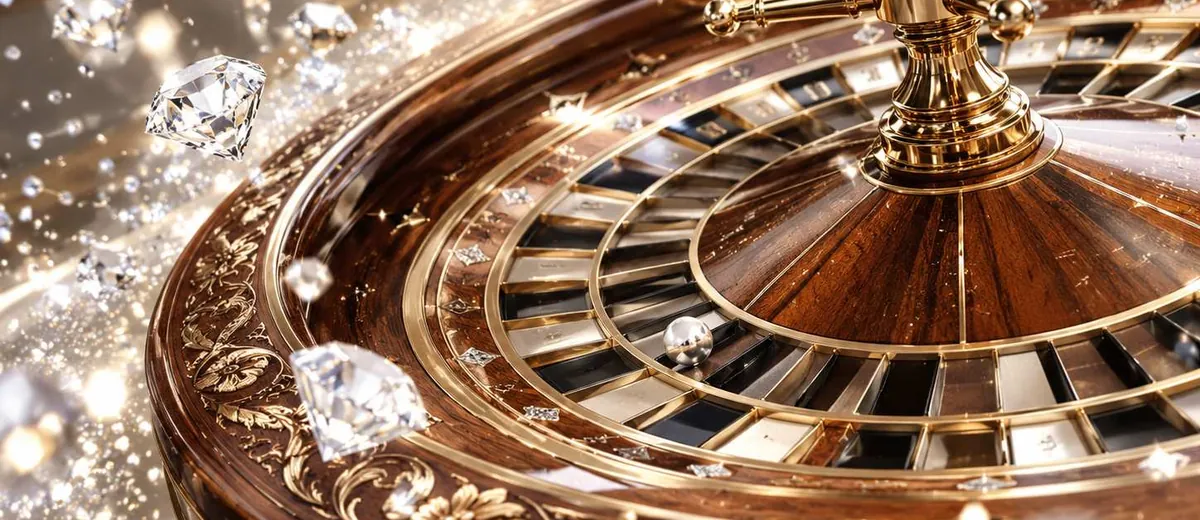 Ilustrasi dlt_hero_roulette table and golden casino — panduan Slot 5000 Gampang Menang Deltabet88